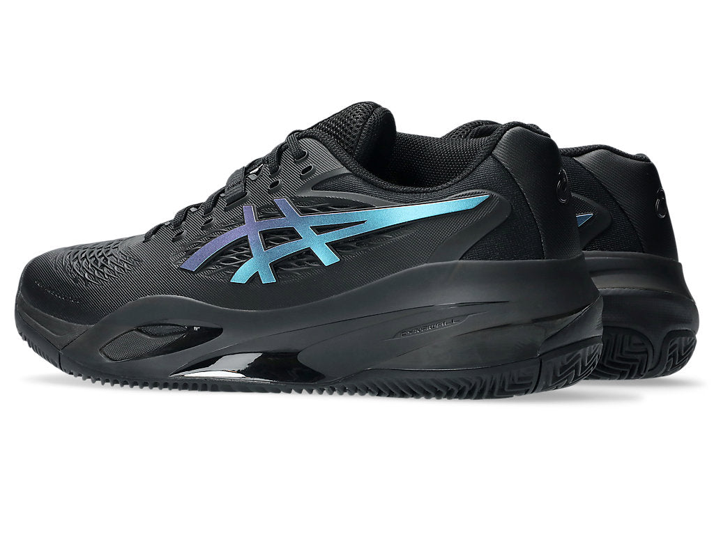 Zapatillas de Tenis Hombre Asics Gel-Resolution X Night Energy Tierra Batida - Negro/Azul Prisma