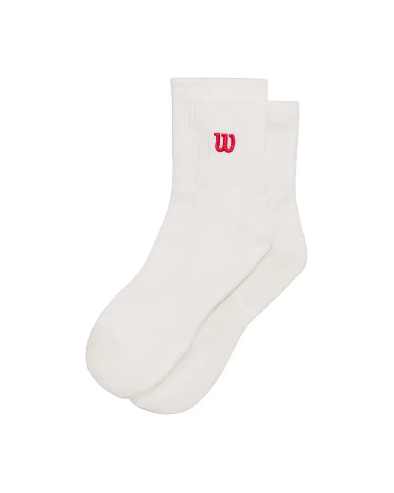 Wilson Quarter-Lenght Socks - White / Red