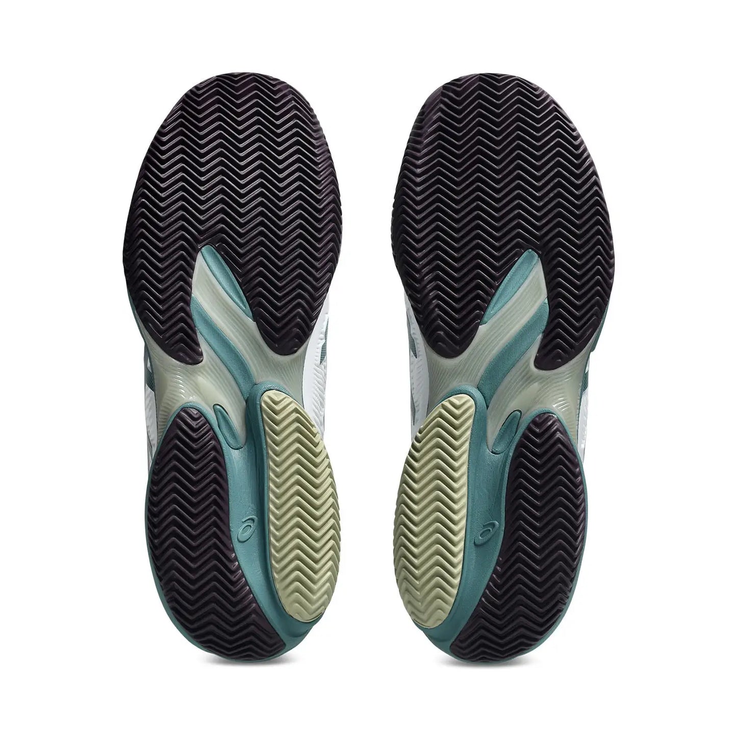 Sapatilha de Ténis Masculina Asics Court FF 3 Clay Court - Branco/Foggy Teal