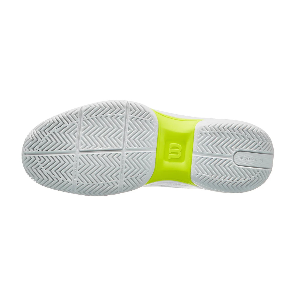 Wilson Rush Lite 5 All Court Men Tennis Shoes - White/Black/Red