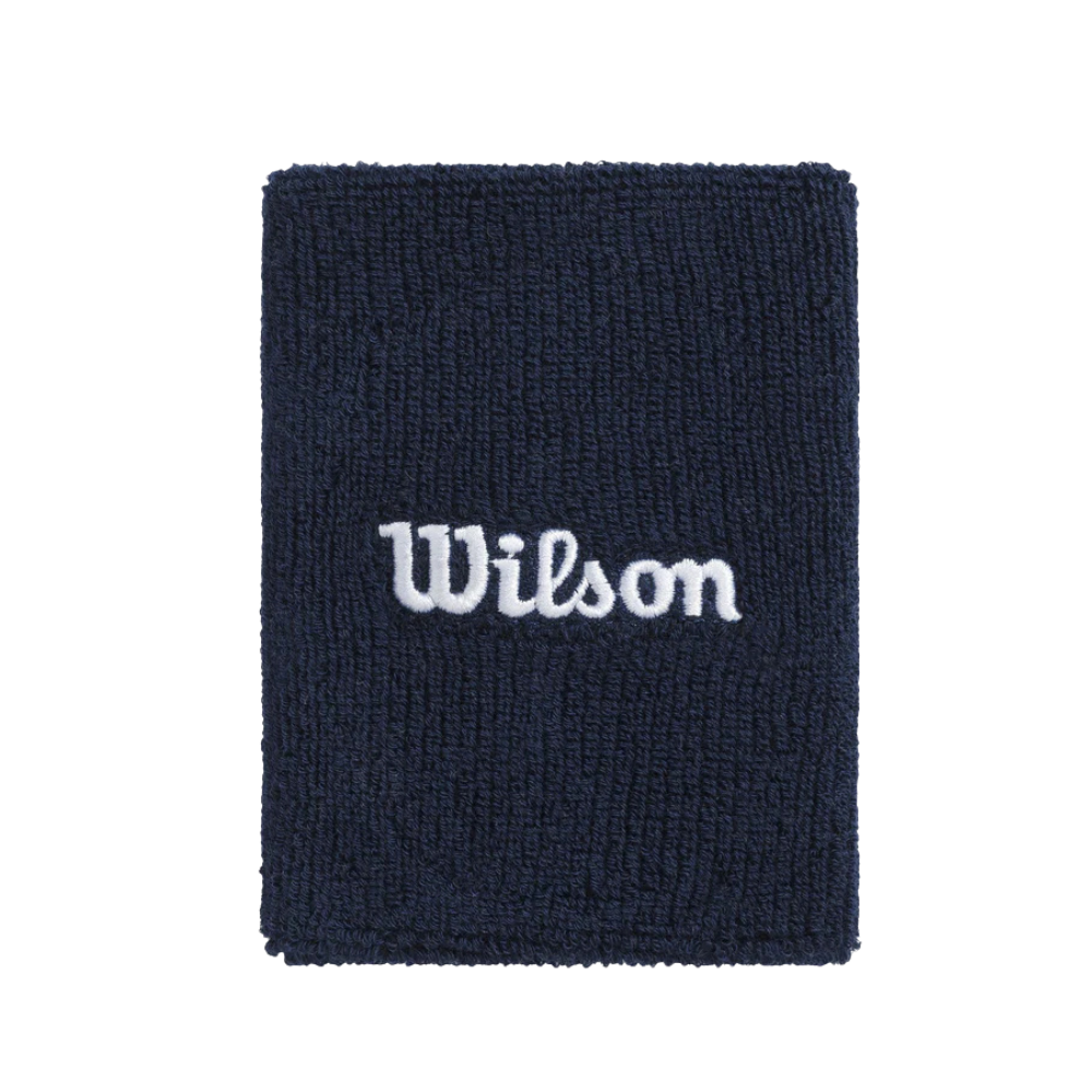 Wilson Wide Terry 2-Pack Wristband - Classic Navy