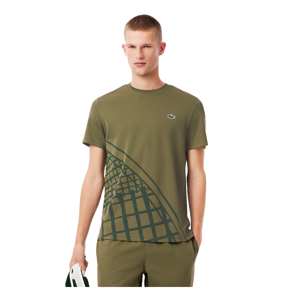 Camiseta Lacoste UltraDry - Verde Militar