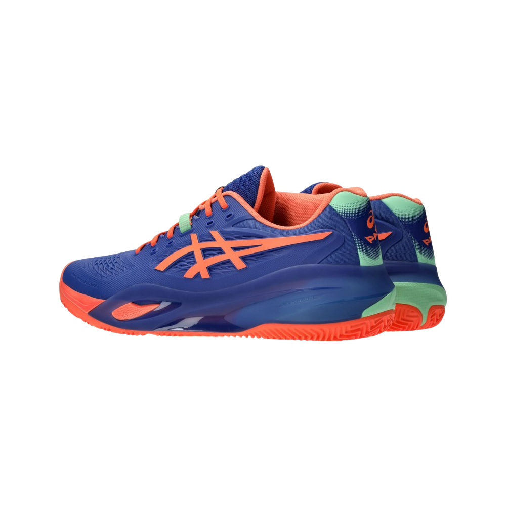 Sapatilha de Padel Masculina Asics Gel-Resolution X - Azul/Coral