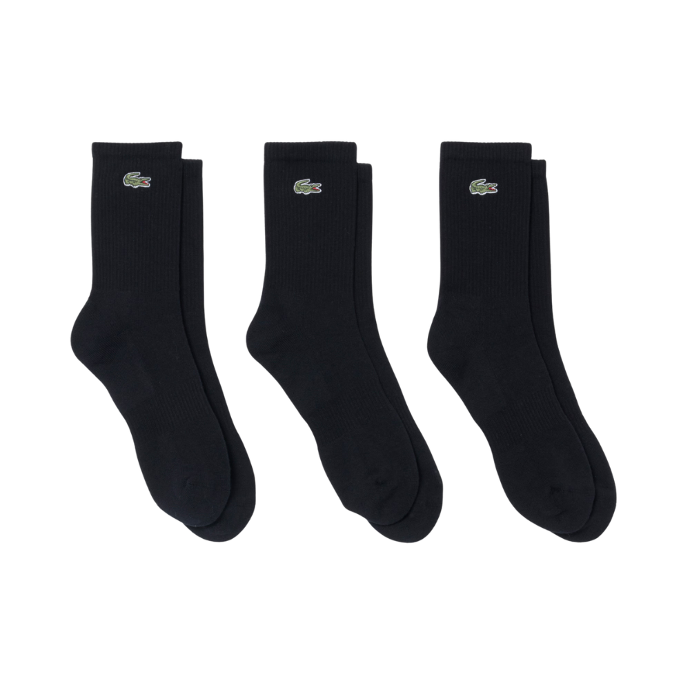 Lacoste 3 Pair Socks - Black