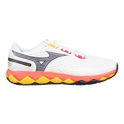 Sapatilhas de Ténis Masculina Mizuno Wave Enforce Tour 2 All Court - Branco/Azul/Laranja