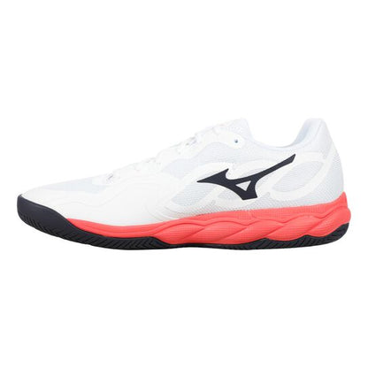 Sapatilhas de Ténis Masculina Mizuno Wave Enforce Court All Court - Branco/Coral