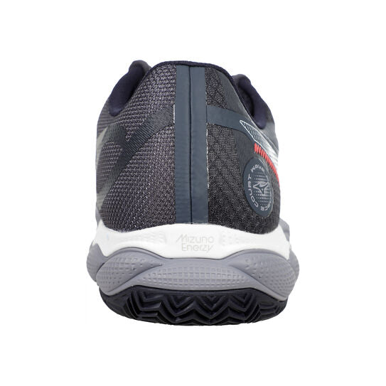 Sapatilhas de Ténis Masculina Mizuno Wave Enforce Court Terra Batida - Cinza/Branco