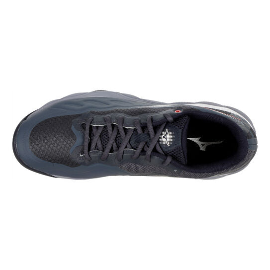 Sapatilhas de Ténis Masculina Mizuno Wave Enforce Court Terra Batida - Cinza/Branco