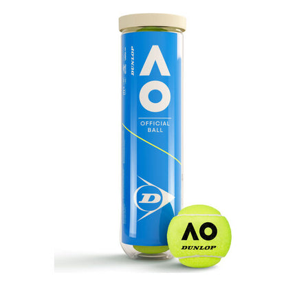 Pelota de Tenis Dunlop Australian Open - Tubo de 4 pelotas