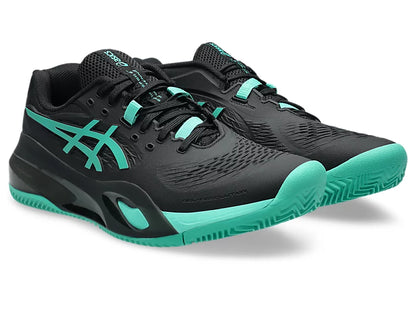 Asics Gel-Resolution X Clay Court Men Tennis Shoes - Black/Aurora Green