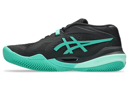Asics Gel-Resolution X Clay Court Men Tennis Shoes - Black/Aurora Green