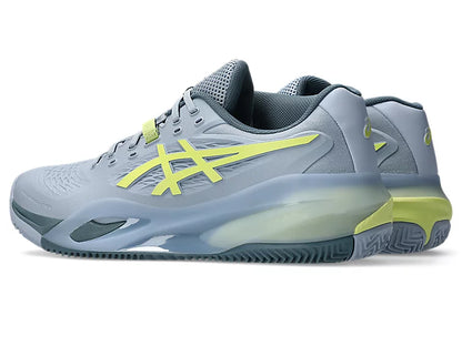 Asics Gel-Resolution X Clay Court Men Tennis Shoes - Grey Blue / Pistachio