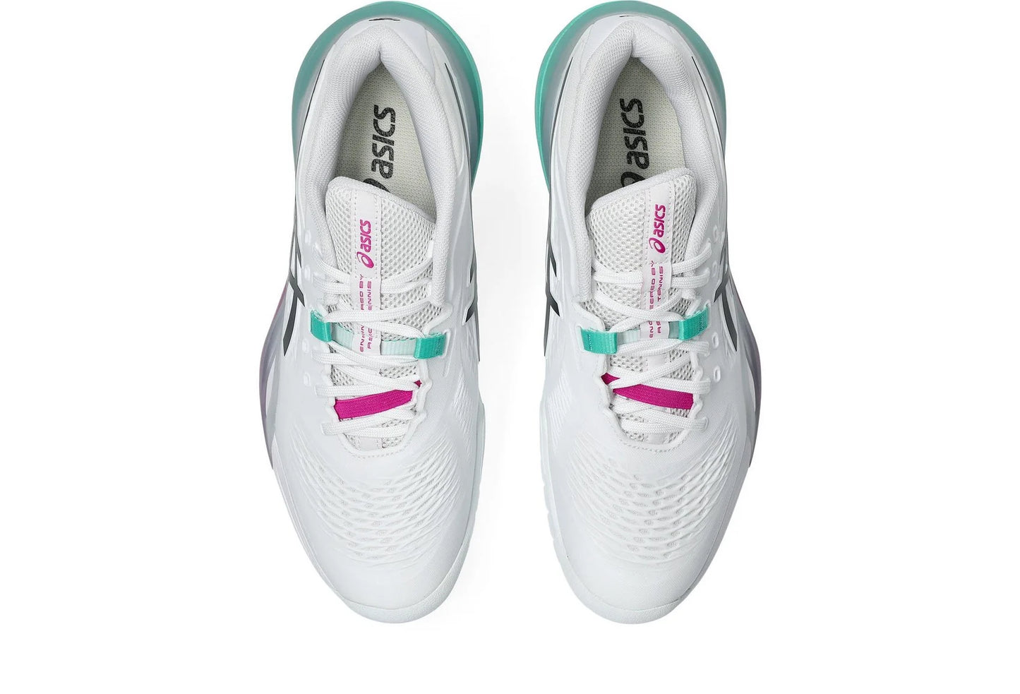 Asics Gel-Resolution X All Court Men Tennis Shoes - White/Aurora Green