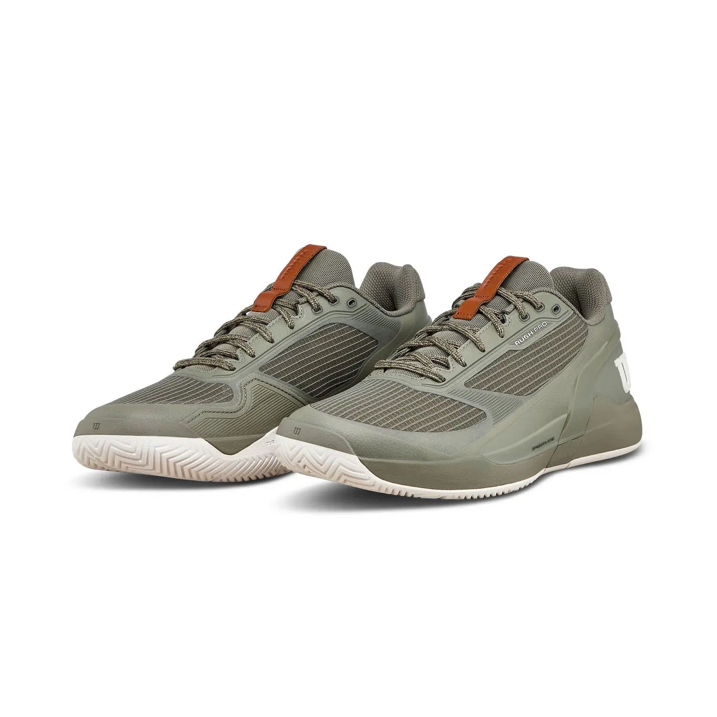 Zapatillas de Tenis Hombre Wilson Rush Pro 5 DST Piso Mixto - Vetiver/Tofu/Caramelo