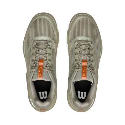 Zapatillas de Tenis Hombre Wilson Rush Pro 5 DST Piso Mixto - Vetiver/Tofu/Caramelo