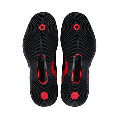 Wilson Rush Pro 5 Men Padel Shoes - Black/Infrared/White