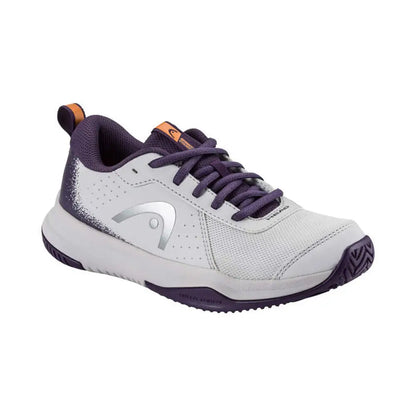 Head Sprint Court 4.0 All Court Junior Tennis Shoes - Light Grey/Purple Night