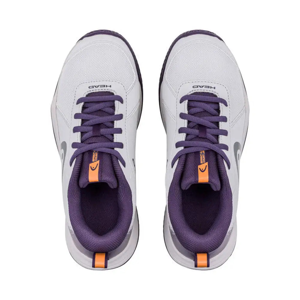 Head Sprint Court 4.0 All Court Junior Tennis Shoes - Light Grey/Purple Night