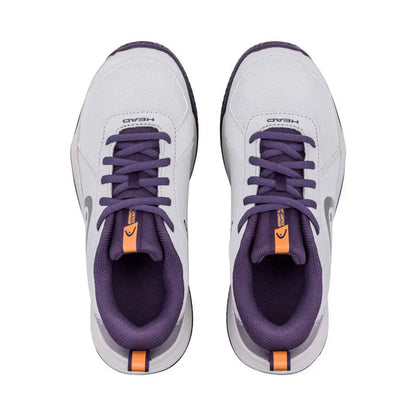 Head Sprint Court 4.0 All Court Junior Tennis Shoes - Light Grey/Purple Night