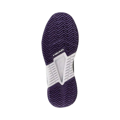 Head Sprint Court 4.0 All Court Junior Tennis Shoes - Light Grey/Purple Night
