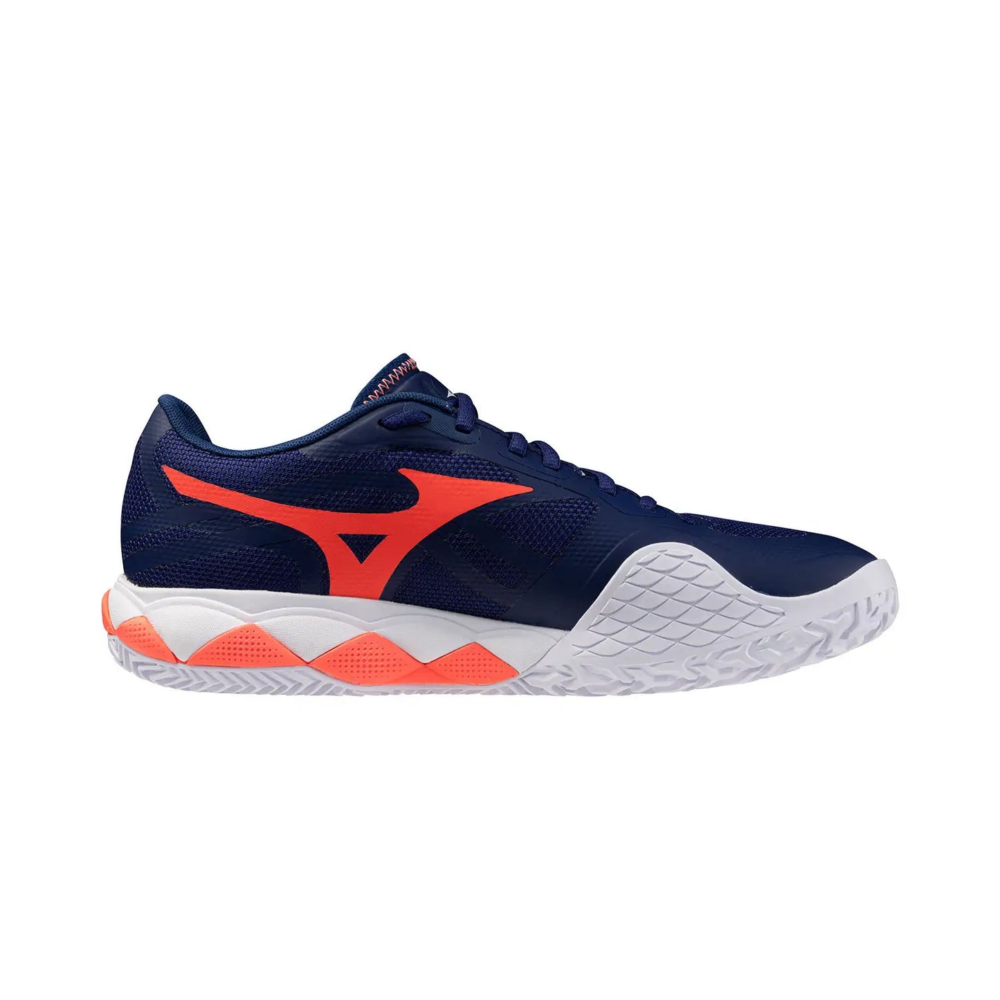 Zapatillas de Tenis Hombre Mizuno Wave Enforce Tour 2 Tierra Batida - Azul/Blanco/Laranja