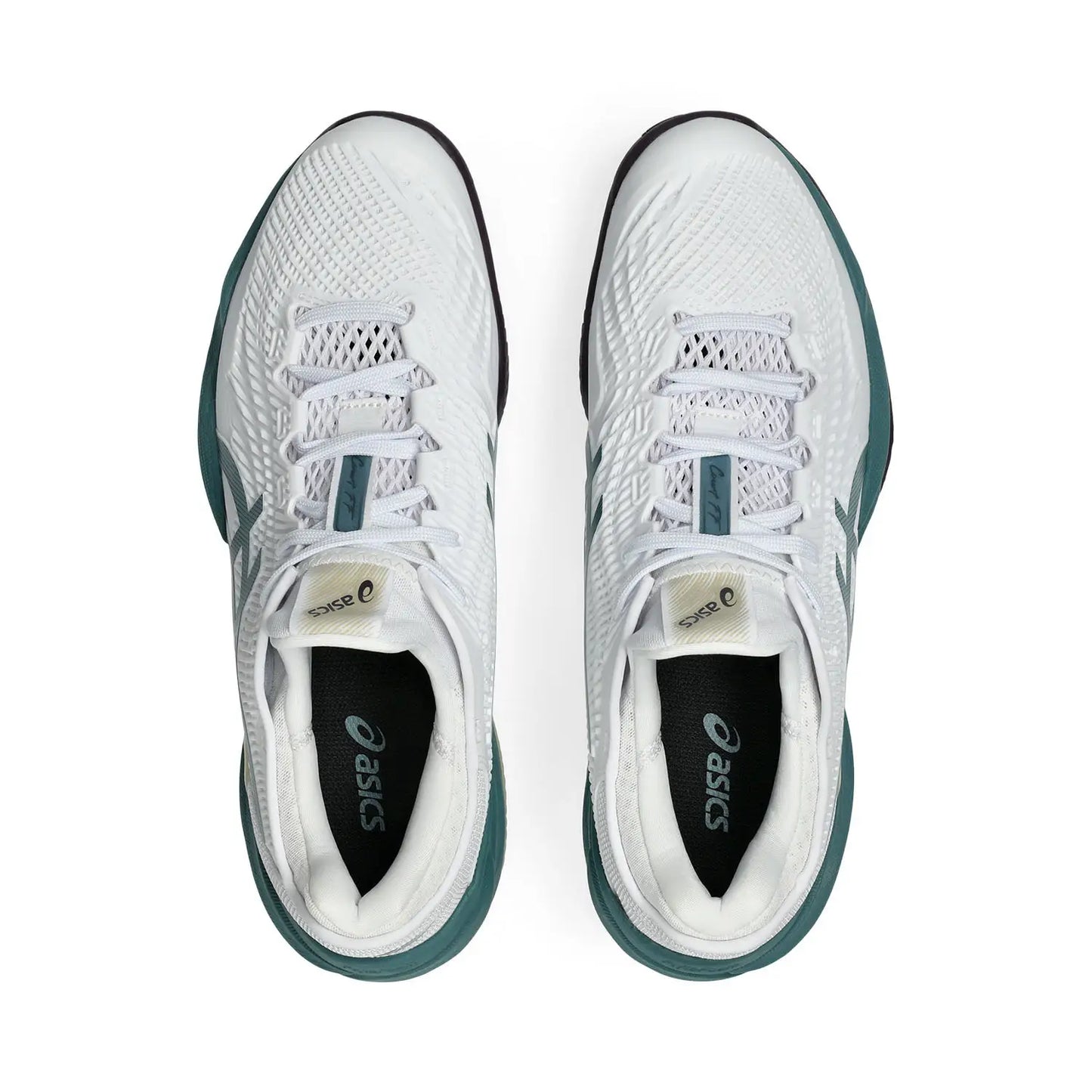 Sapatilha de Ténis Masculina Asics Court FF 3 Clay Court - Branco/Foggy Teal