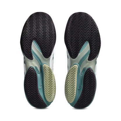 Sapatilha de Ténis Masculina Asics Court FF 3 Clay Court - Branco/Foggy Teal