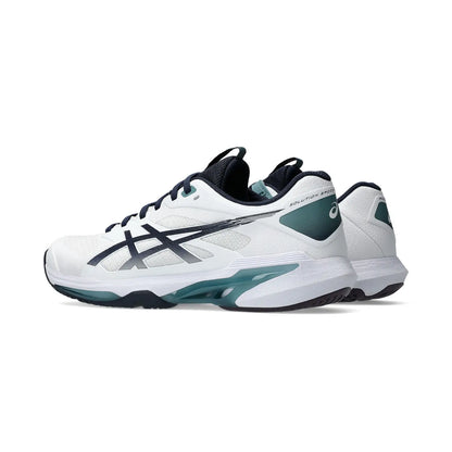 Zapatillas de Tenis Hombre Asics Solution Speed FF 4 Piso Mixto - Blanco / Midnight