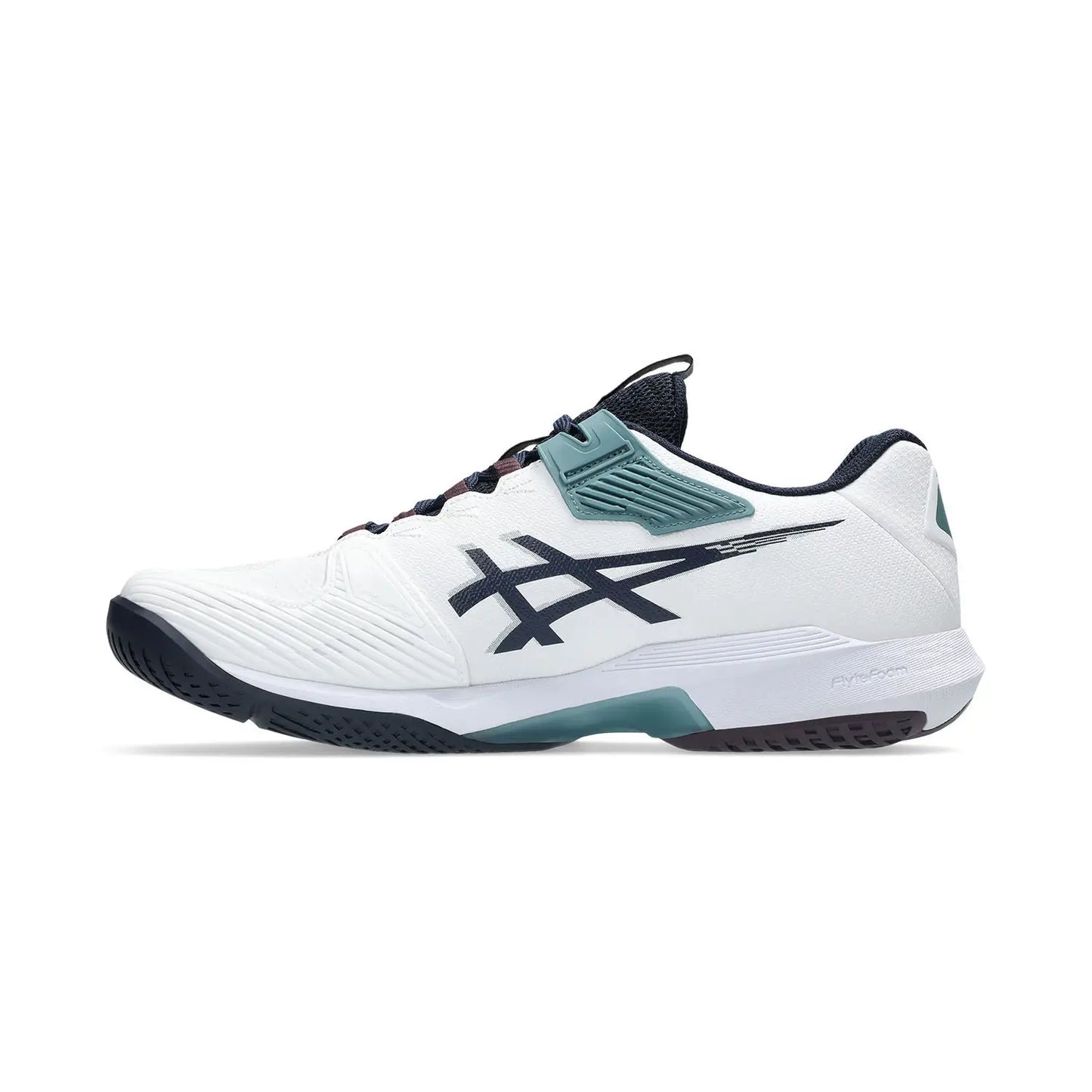 Zapatillas de Tenis Hombre Asics Solution Speed FF 4 Piso Mixto - Blanco / Midnight