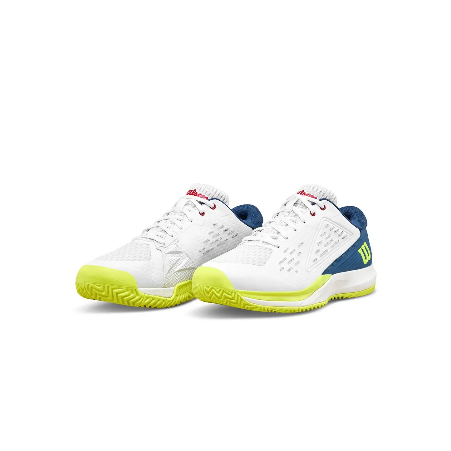 Zapatillas de Tenis Junior Wilson Rush Pro Ace - Blanco / Azul
