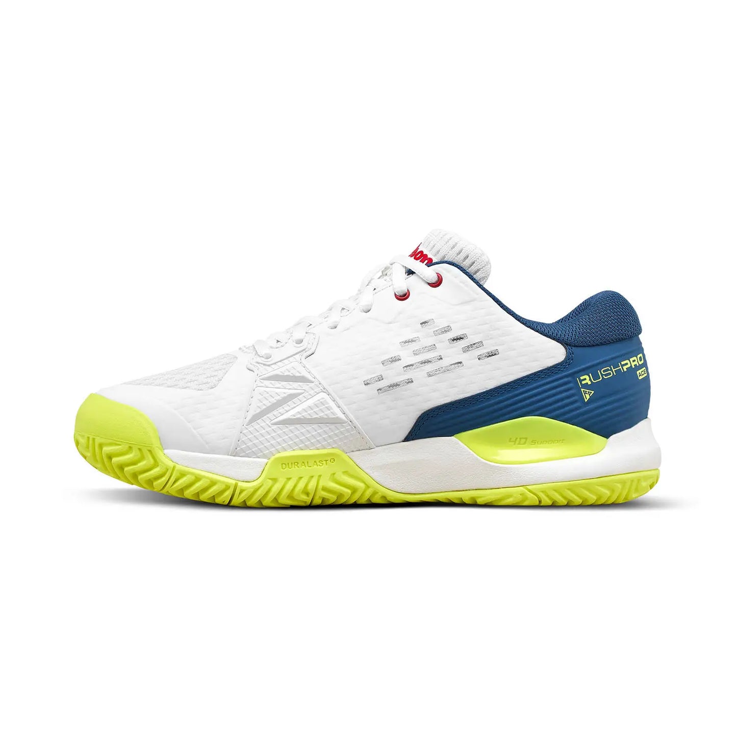 Zapatillas de Tenis Junior Wilson Rush Pro Ace - Blanco / Azul