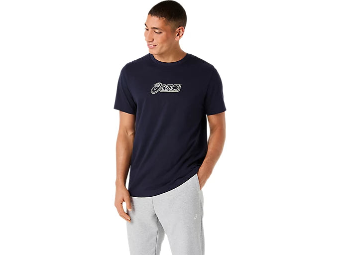 Asics Logo Graphic Men T-Shirt - Midnight