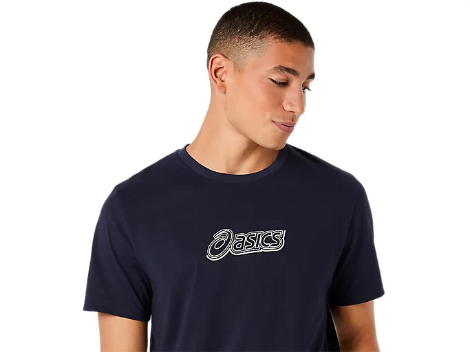 Asics Logo Graphic Men T-Shirt - Midnight