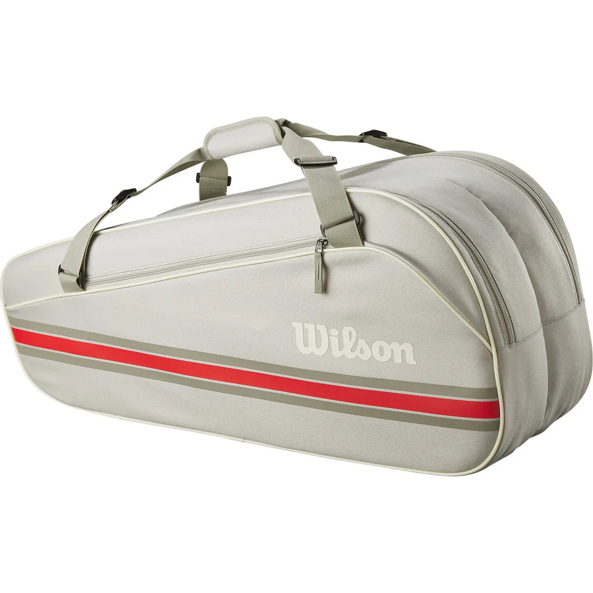 Wilson Team 6PK Tennis Racket Bag - Oats