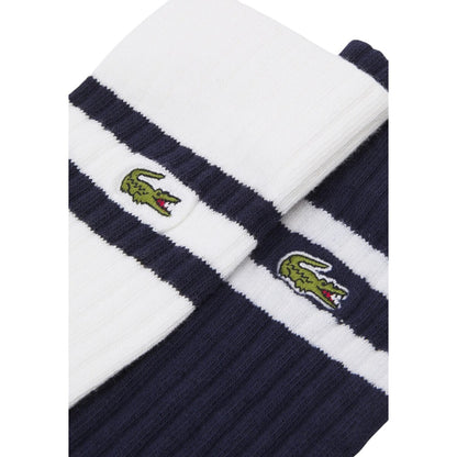 Lacoste Ribbed Cotton Socks -  2 Pack