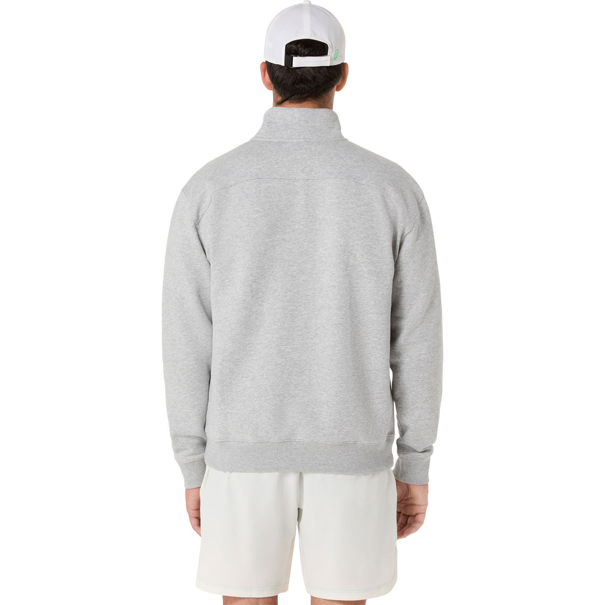 Asics Court Core Graphic Half Zip Sweatshirt - Grey