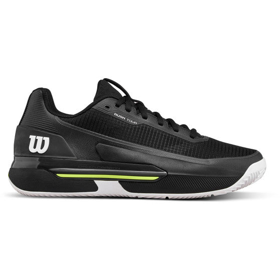 Zapatillas de Tenis Hombre Wilson Rush Tour 5 Tierra Batida - Negro/Blanco/Amarillo