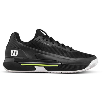 Zapatillas de Tenis Hombre Wilson Rush Tour 5 Tierra Batida - Negro/Blanco/Amarillo