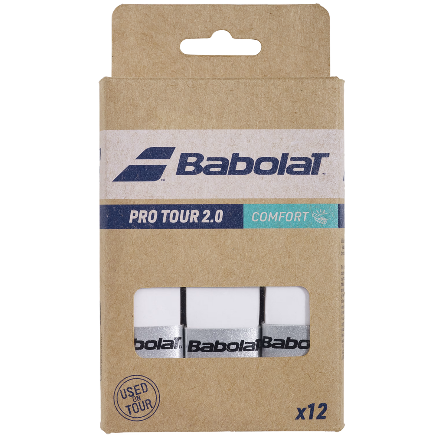 Babolat Pro Tour 2.0 Overgrip - 12-Pack - White