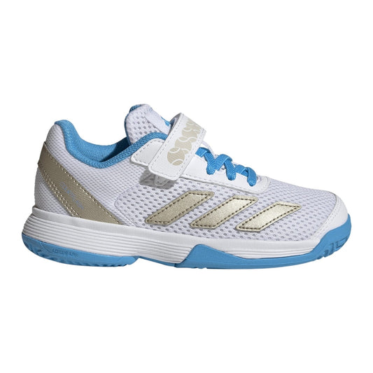 Adidas Courtflash K Comfort Closure Junior Shoes - White/Blue