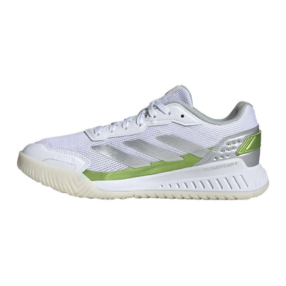 Adidas CourtQuick Women Padel Shoes - White/Green