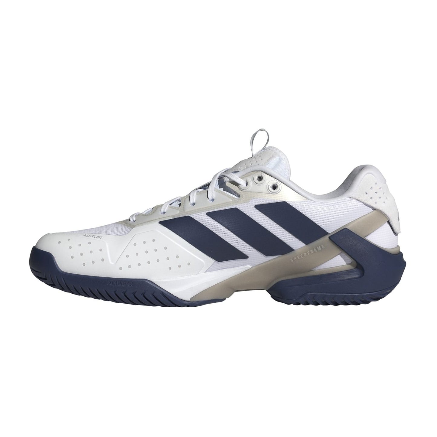 Adidas Ubersonic 5 All Court Men Tennis Shoes - White/Dark Blue