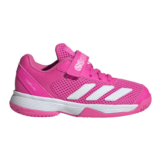 Zapatillas de Tenis Junior Adidas Courtflash Piso Mixto  - Blanco/Verde