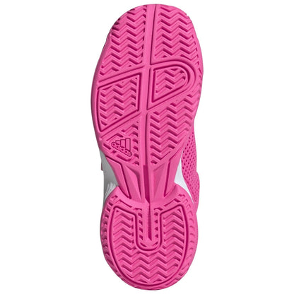 Zapatillas de Tenis Junior Adidas Courtflash Piso Mixto  - Blanco/Verde