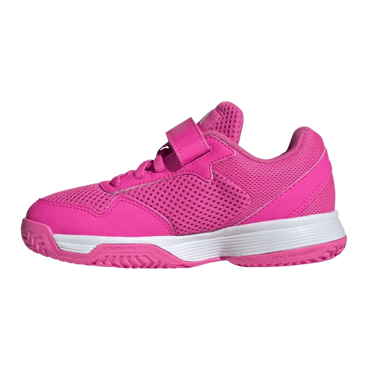 Zapatillas de Tenis Junior Adidas Courtflash Piso Mixto  - Blanco/Verde