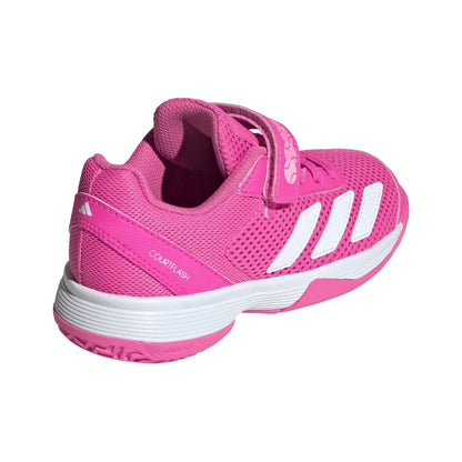 Zapatillas de Tenis Junior Adidas Courtflash Piso Mixto  - Blanco/Verde
