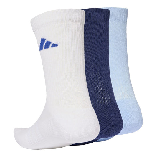 Adidas ESS Crew 3P Socks / Dark Blue-White-Glory Blue