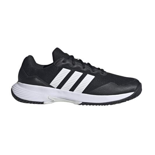 Adidas Gamecourt 2 All Court Men Tennis Shoes - Black/Silver