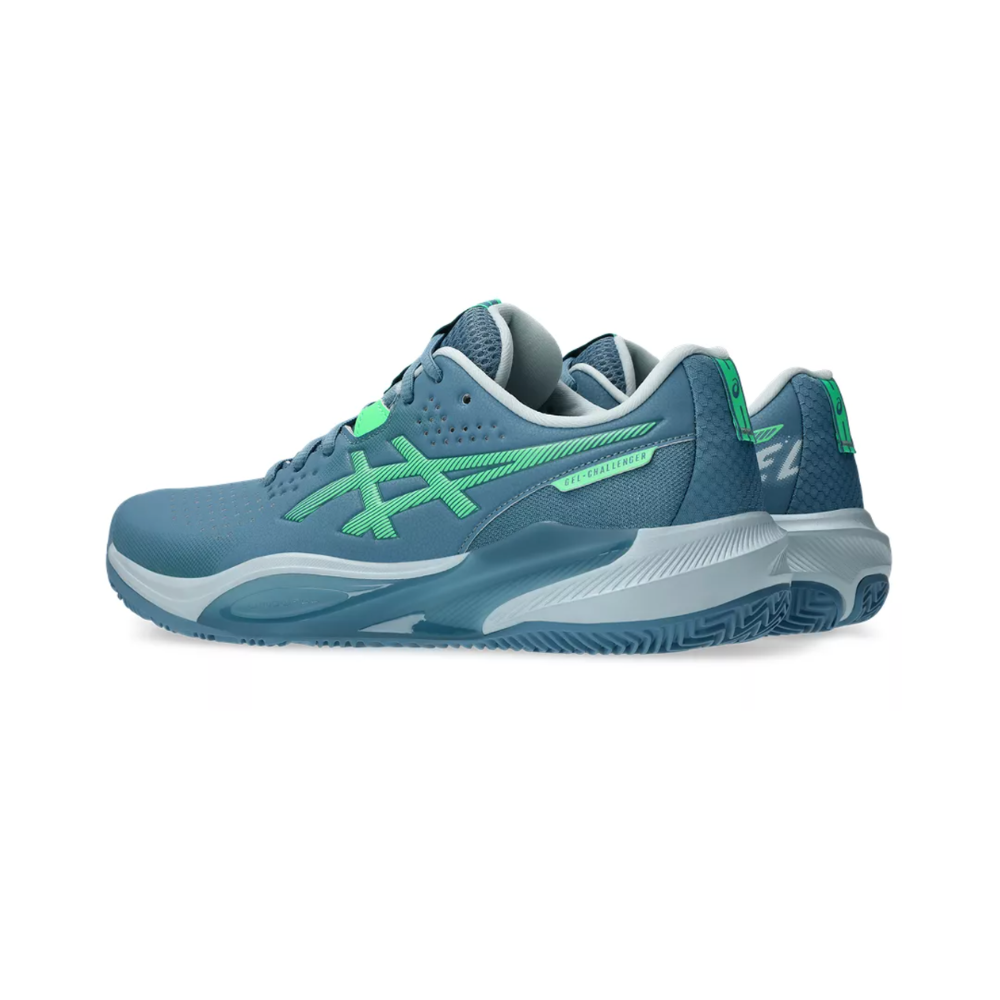Asics Gel-Challenger 15 Men Padel Shoes - Saba Blue/ Vital Green