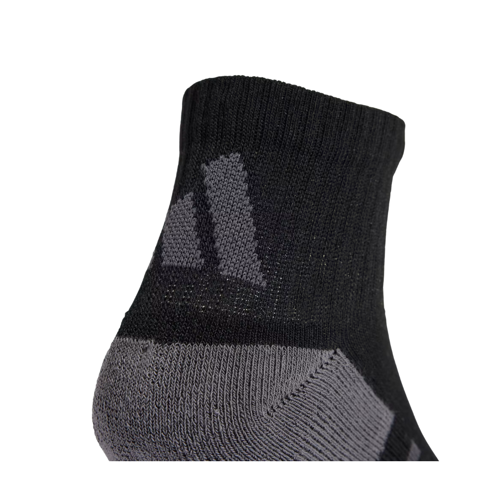 Meias Adidas Cushioned Quarter 3P - Pretas